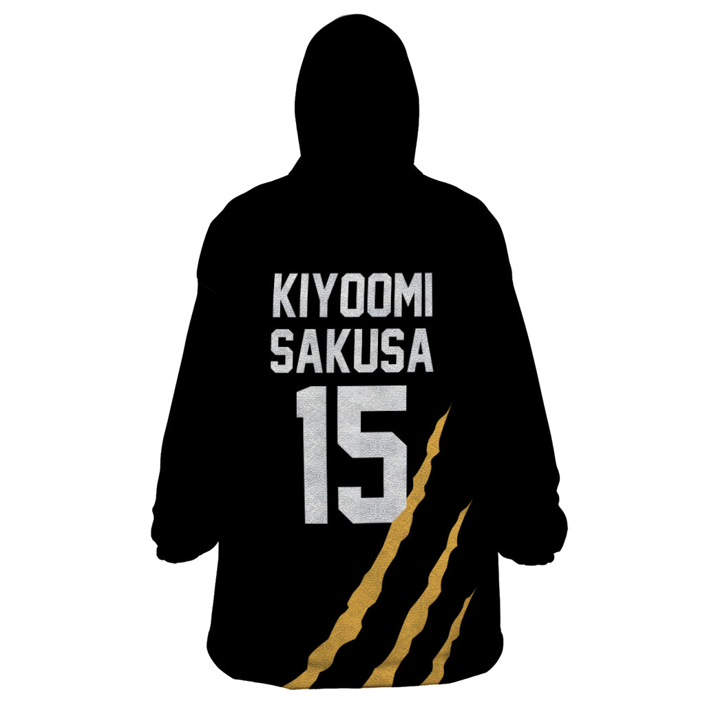MSBY Kiyoomi Sakusa Wearable Blanket Hoodie Number 15 Anime