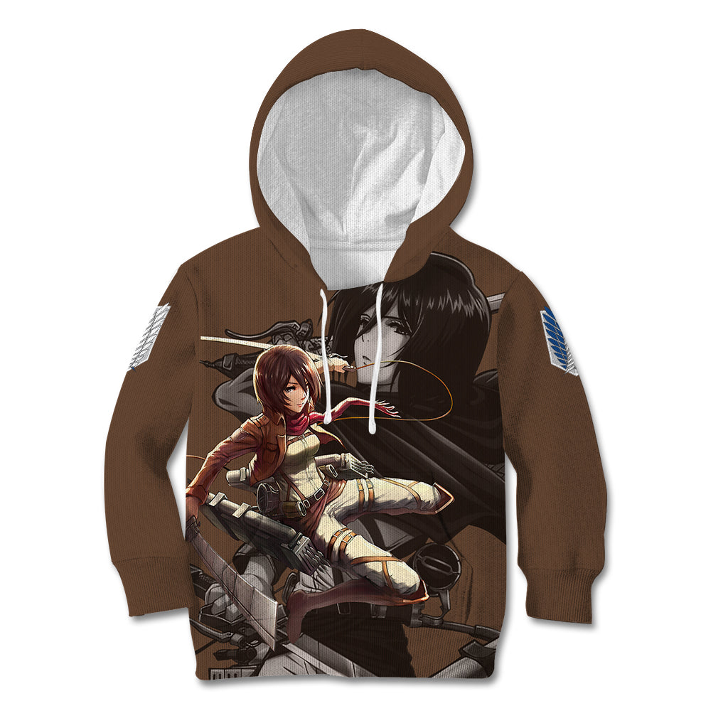 Mikasa Ackerman Kid Hoodie Attack On Tittan