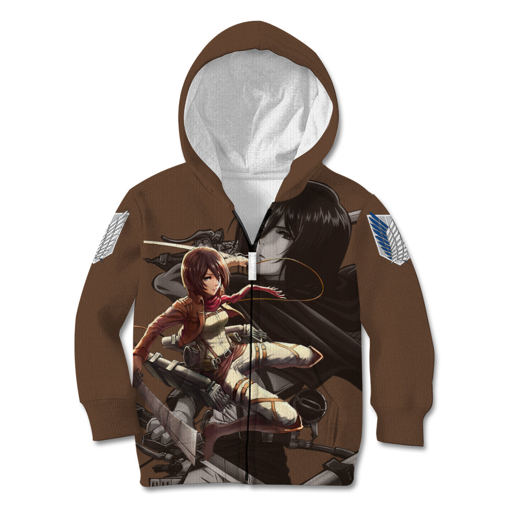 Mikasa Ackerman Kid Hoodie Attack On Tittan