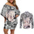 Shokugeki no Soma Couples Matching Off Shoulder Short Dress and Long Sleeve Button Shirt Nakiri Alice Anime