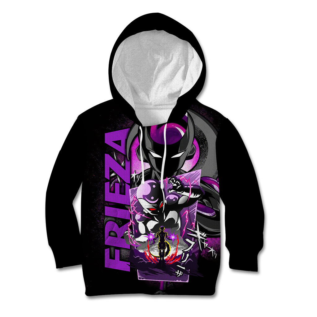 Frieza Dragon Ball Kid Hoodie Anime Mix Text Pattern Abstract Style