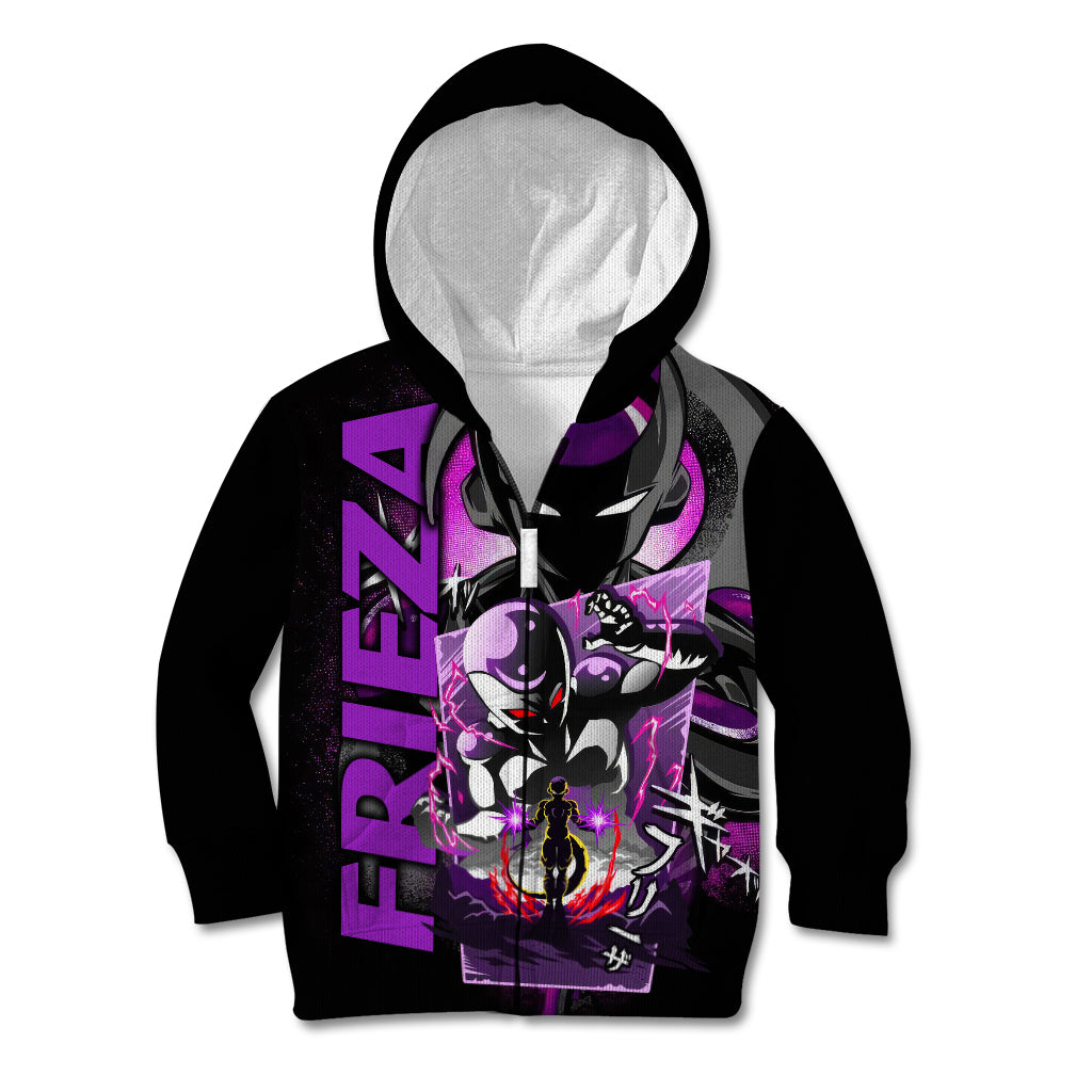 Frieza Dragon Ball Kid Hoodie Anime Mix Text Pattern Abstract Style