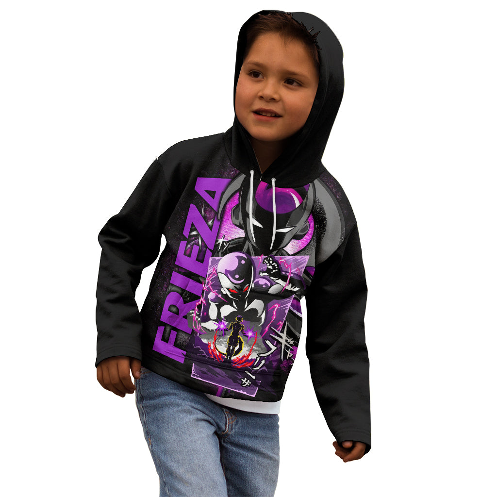 Frieza Dragon Ball Kid Hoodie Anime Mix Text Pattern Abstract Style