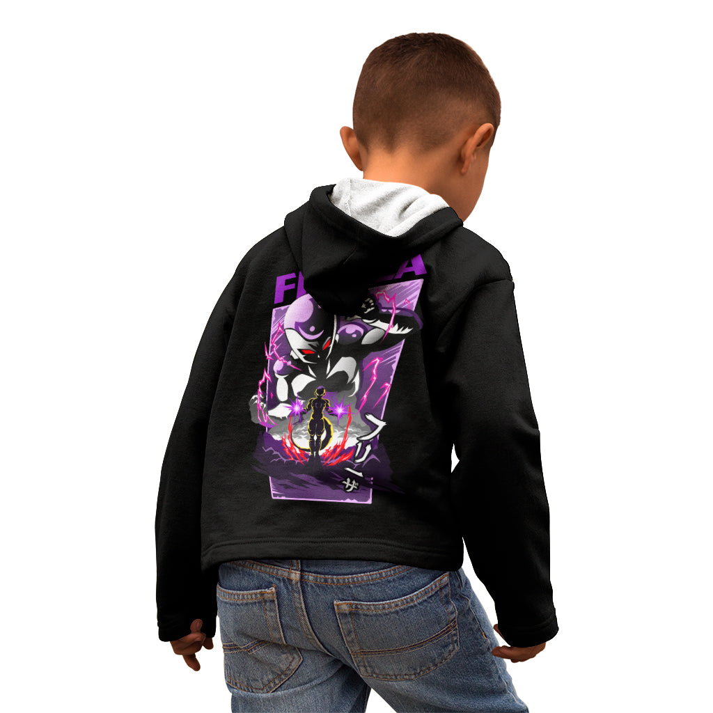 Frieza Dragon Ball Kid Hoodie Anime Mix Text Pattern Abstract Style