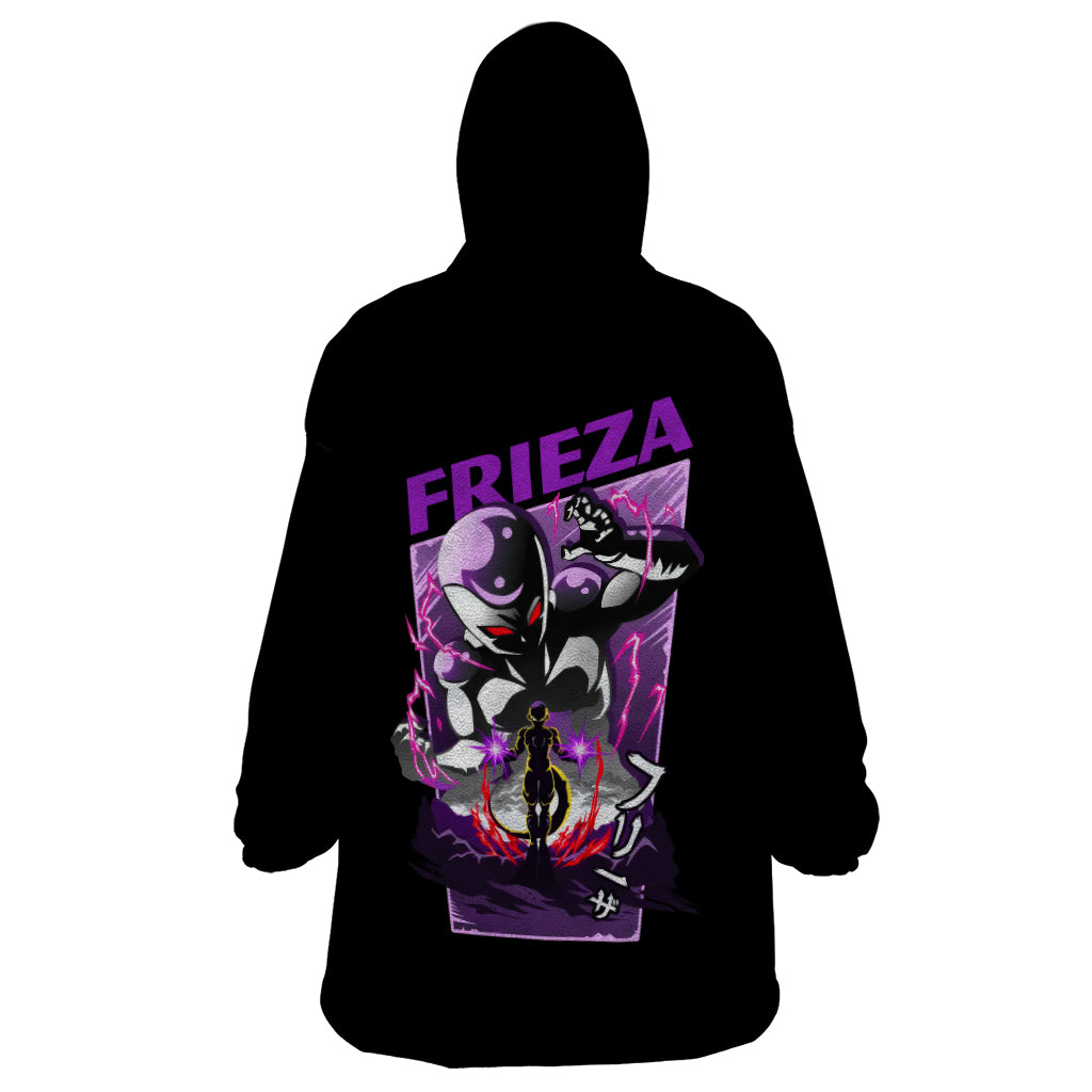 Frieza Dragon Ball Wearable Blanket Hoodie Anime Mix Text Pattern Abstract Style