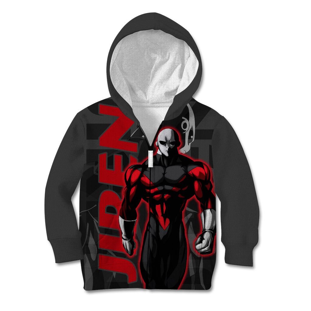 Jiren Dragon Ball Kid Hoodie Anime Mix Text Pattern Abstract Style