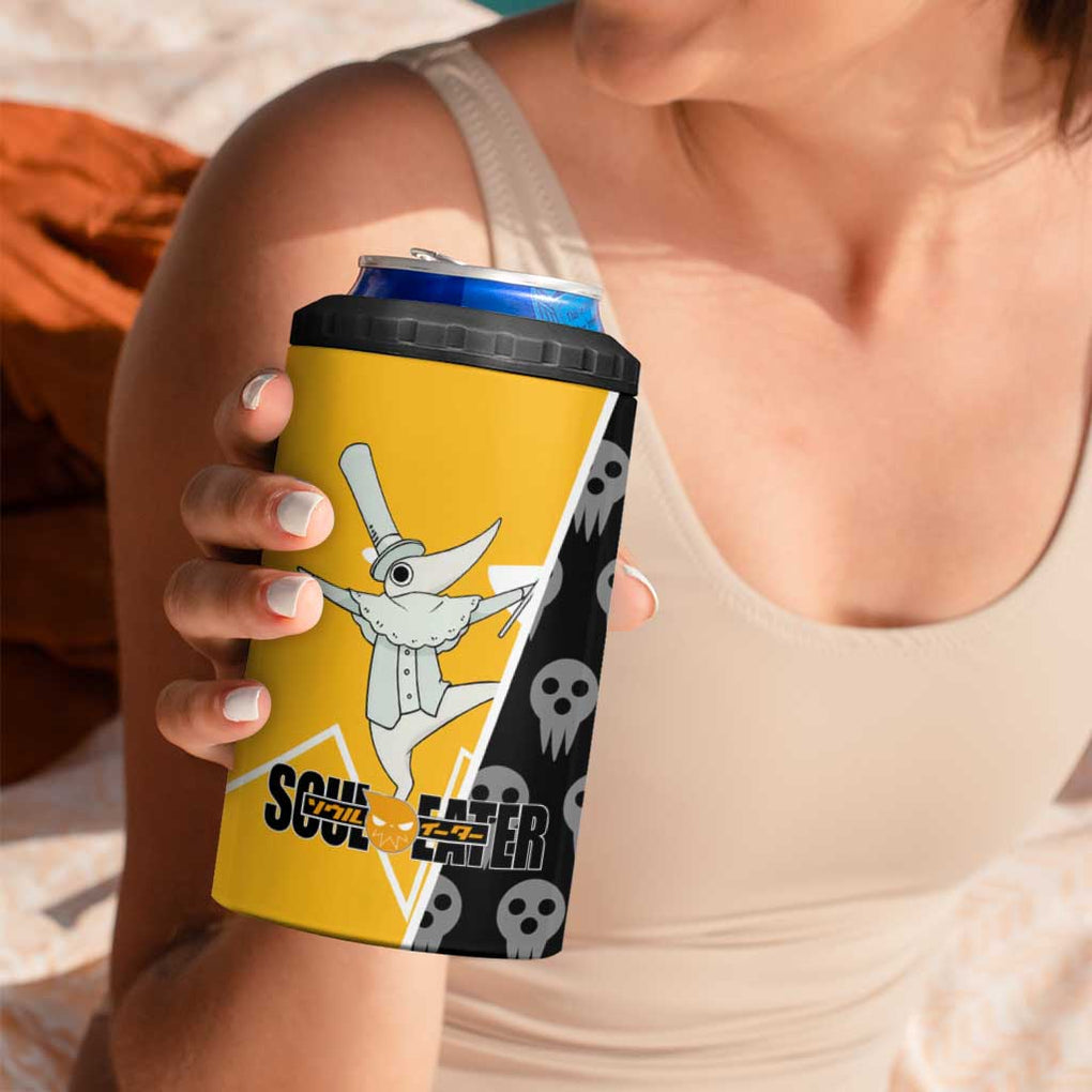 Excalibur Soul Eater 4 in 1 Can Cooler Tumbler Anime Art Mix With Skull Pattern Style