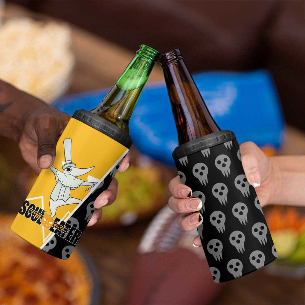 Excalibur Soul Eater 4 in 1 Can Cooler Tumbler Anime Art Mix With Skull Pattern Style