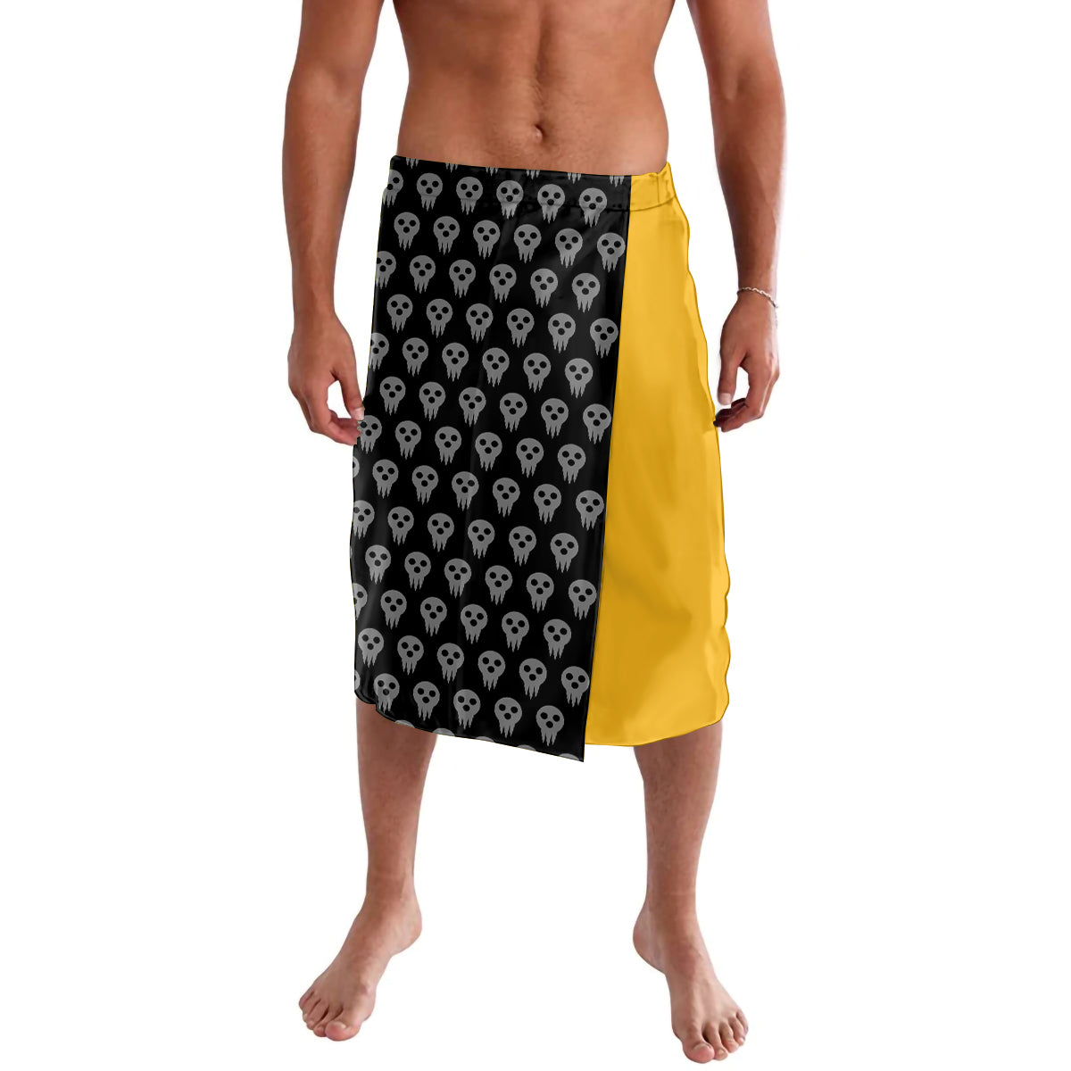 Excalibur Soul Eater Lavalava Anime Art Mix With Skull Pattern Style