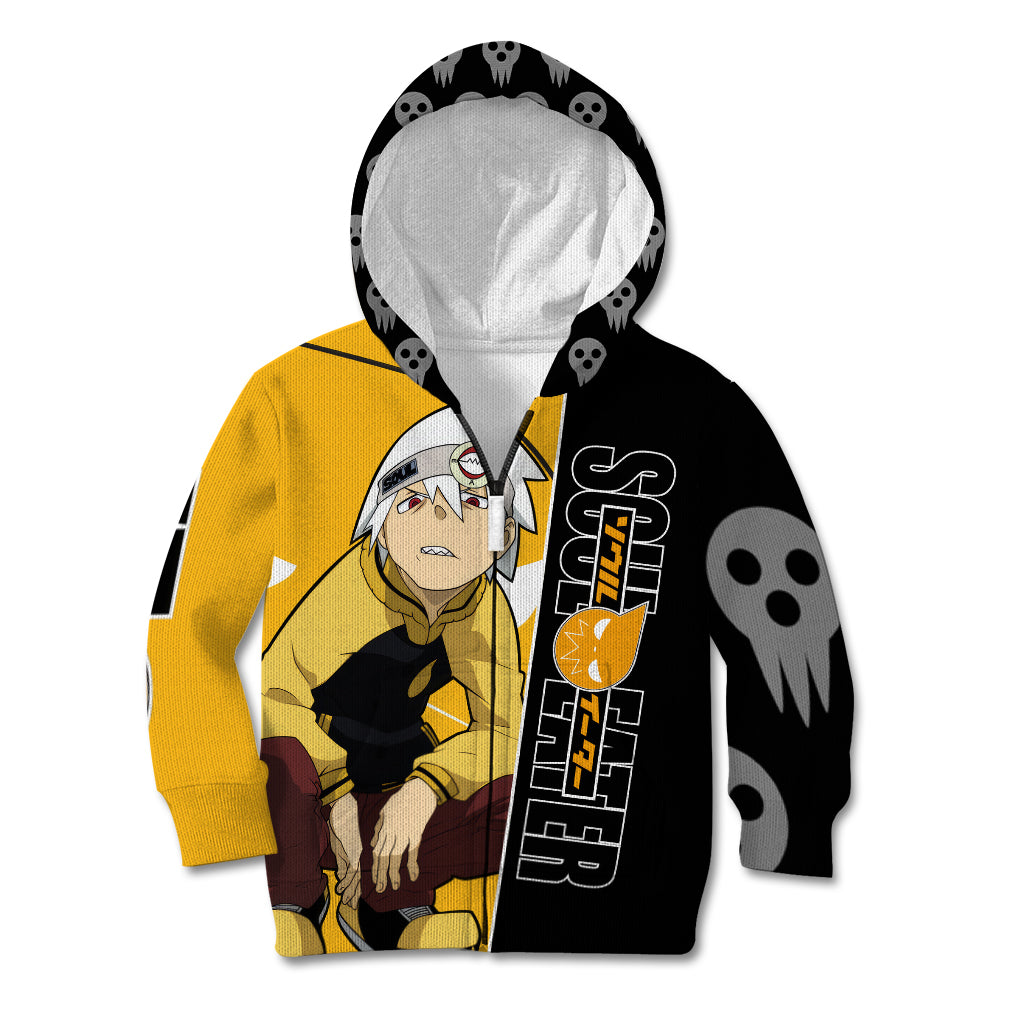 Evans Soul Eater Kid Hoodie Anime Art Mix With Skull Pattern Style