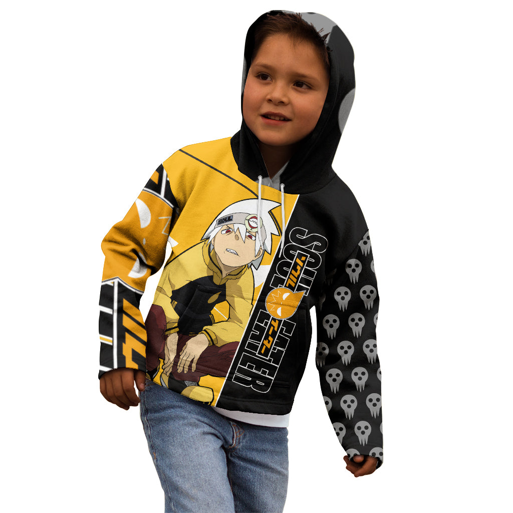 Evans Soul Eater Kid Hoodie Anime Art Mix With Skull Pattern Style