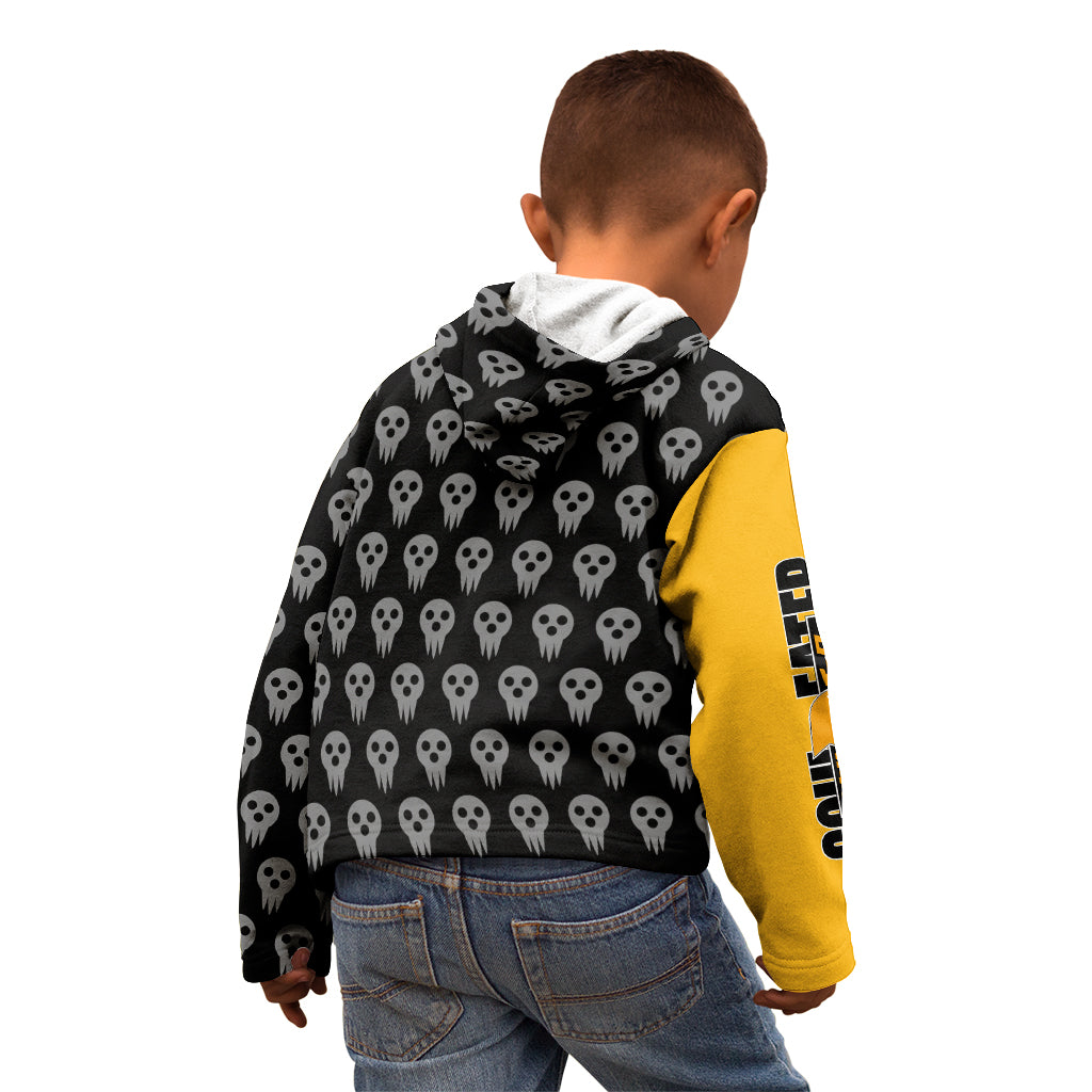 Death the Kid Soul Eater Kid Hoodie Anime Art Mix With Skull Pattern Style