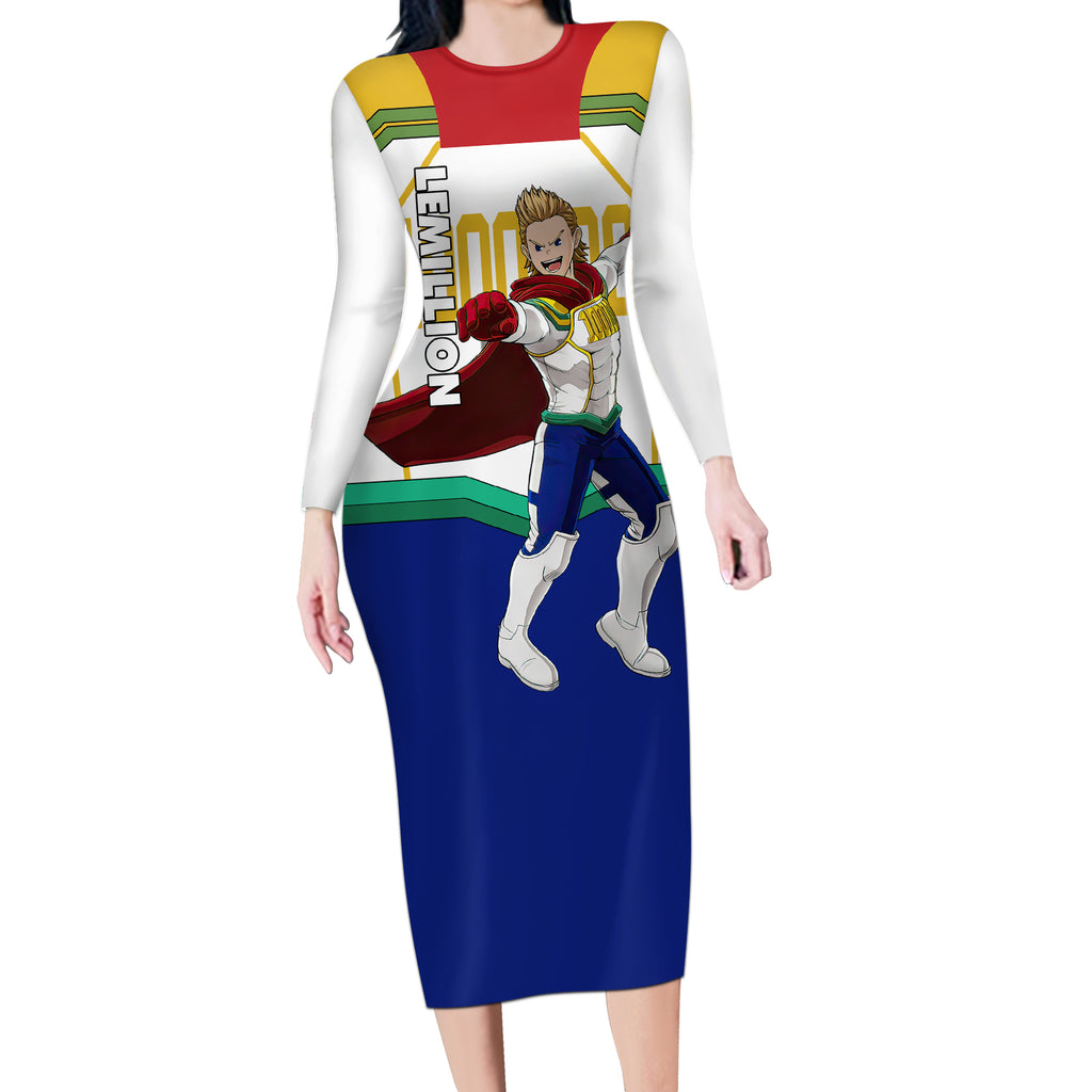 Mirio Togata - My Hero Academia Long Sleeve Bodycon Dress Anime Style
