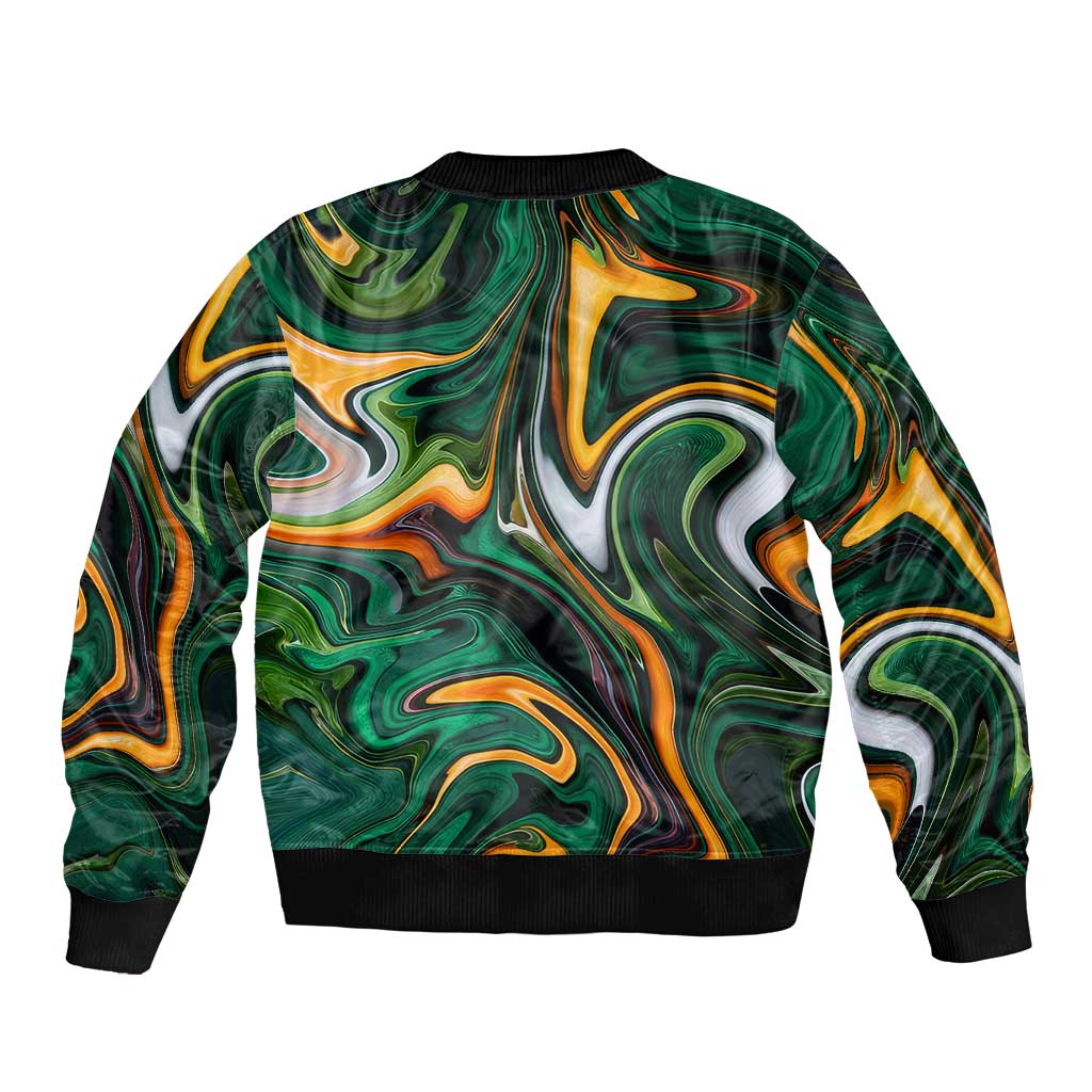 Trippy Green White Power Rangers Bomber Jacket Anime Style