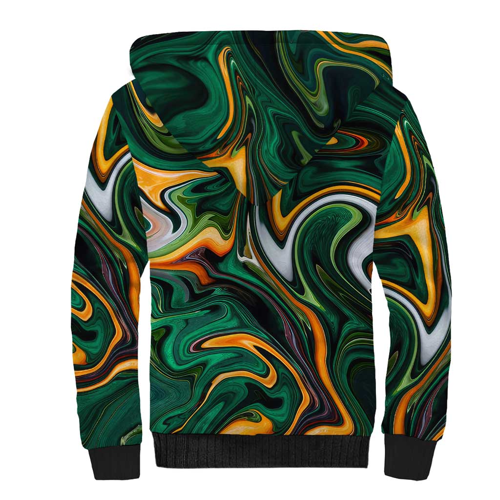 Trippy Green White Power Rangers Sherpa Hoodie Anime Style