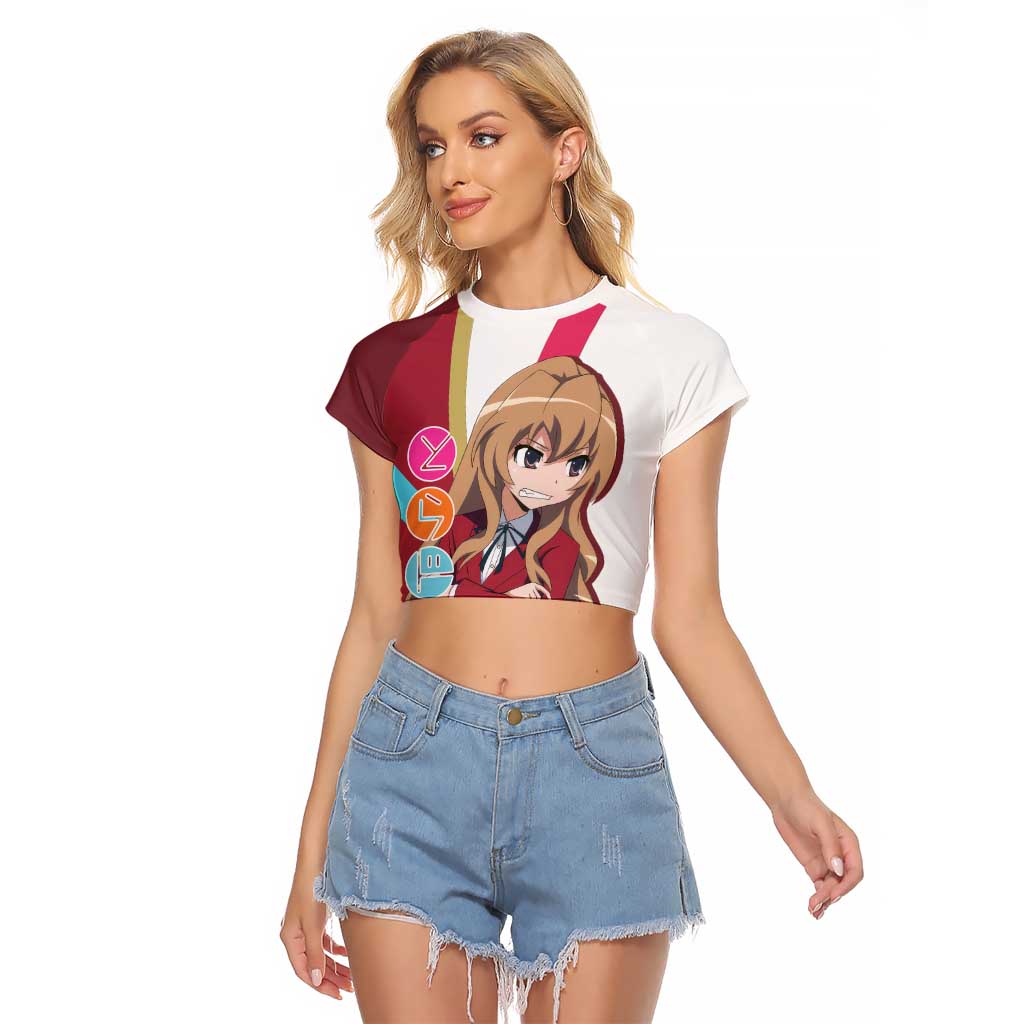 Taiga Aisaka - Toradora Raglan Cropped T Shirt Anime Style