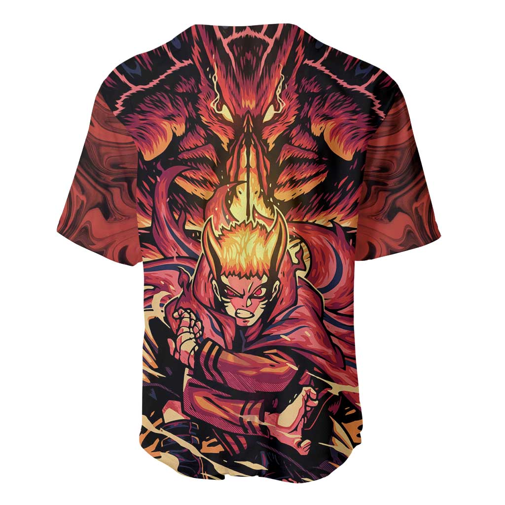 Trippy Naruto Baryon Mode Boruto Baseball Jersey Anime Style