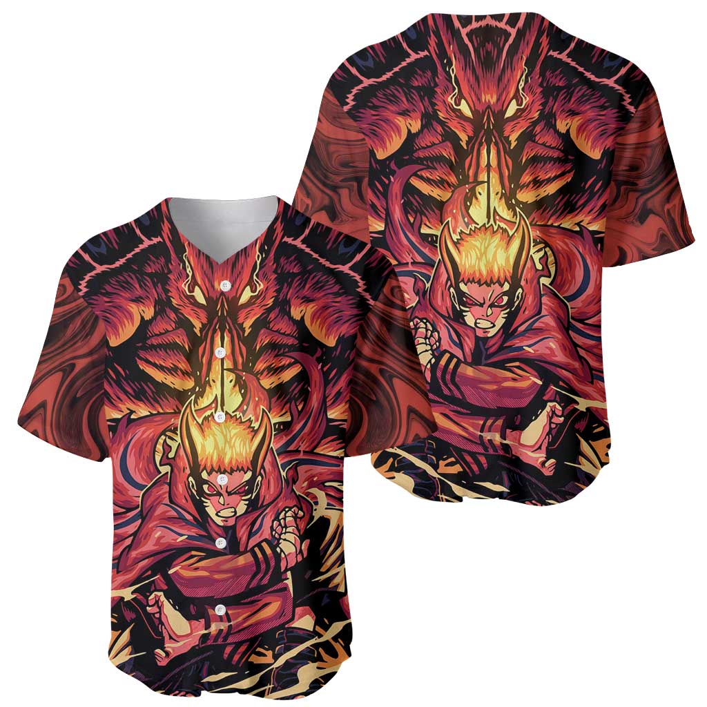 Trippy Naruto Baryon Mode Boruto Baseball Jersey Anime Style