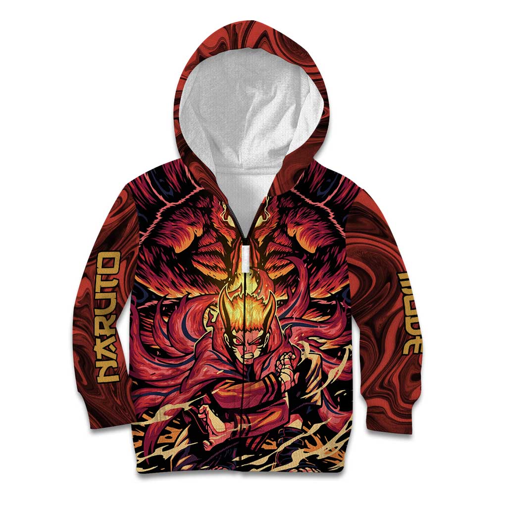 Trippy Naruto Baryon Mode Boruto Kid Hoodie Anime Style
