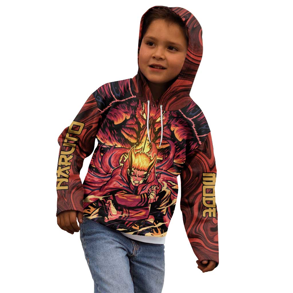 Trippy Naruto Baryon Mode Boruto Kid Hoodie Anime Style