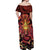 Trippy Naruto Baryon Mode Boruto Off Shoulder Maxi Dress Anime Style