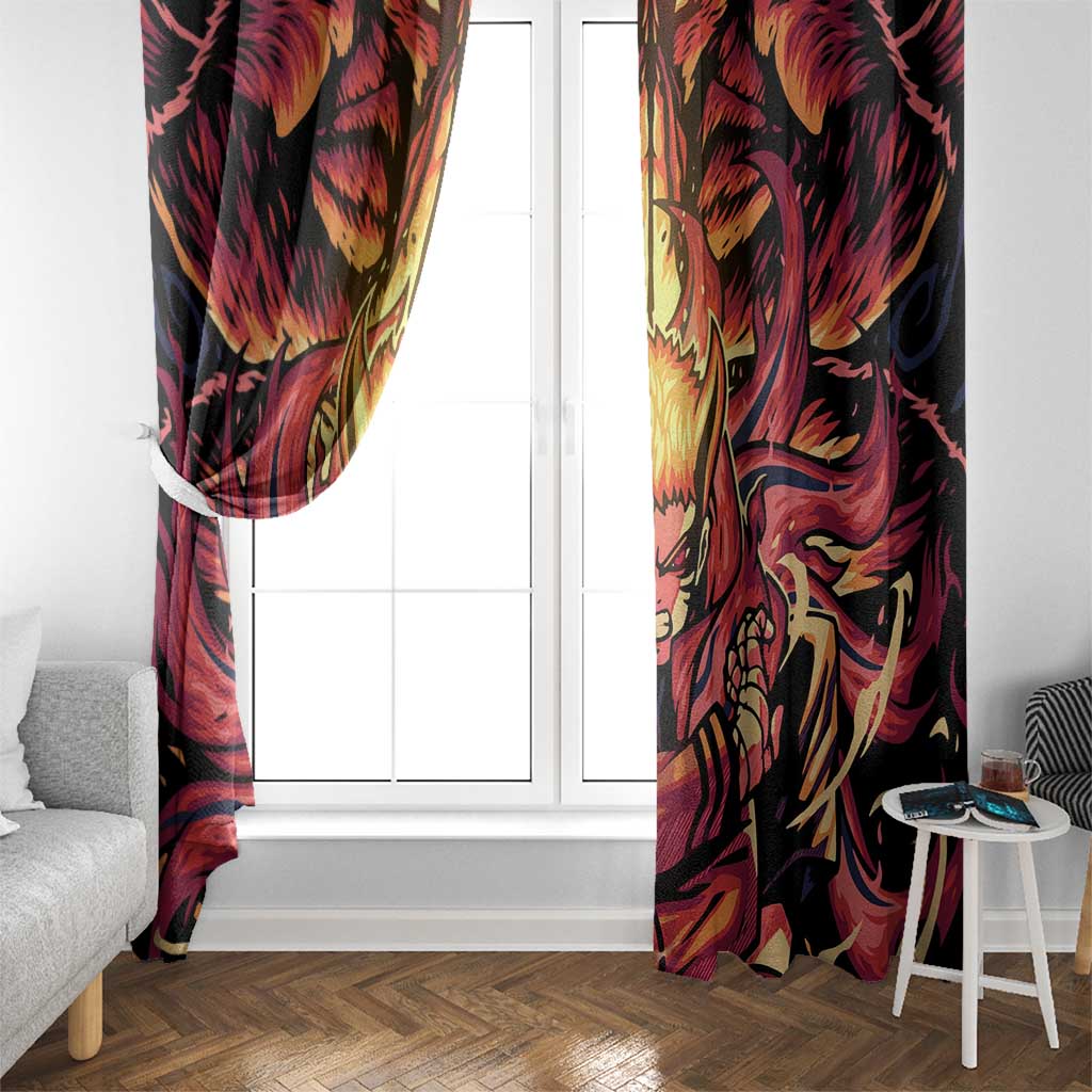 Trippy Naruto Baryon Mode Boruto Window Curtain Anime Style