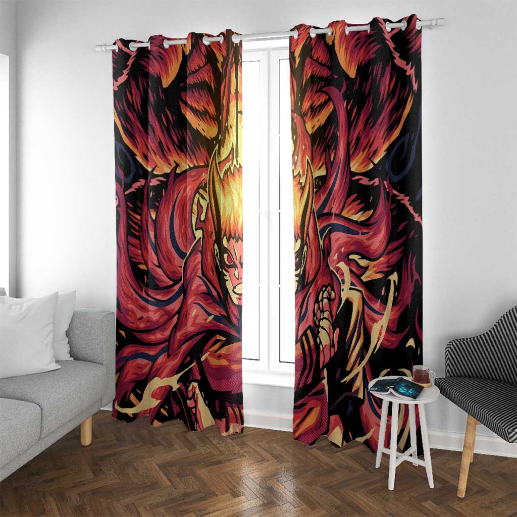 Trippy Naruto Baryon Mode Boruto Window Curtain Anime Style