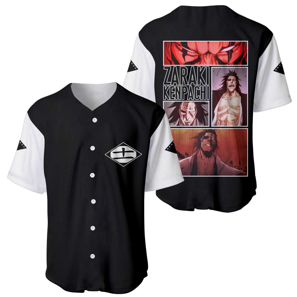 Zaraki Kenpachi TYBWA Bleach Baseball Jersey Anime Style