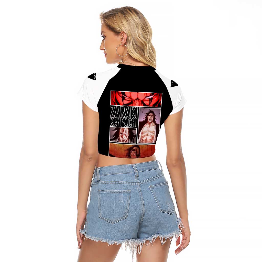 Zaraki Kenpachi TYBWA Bleach Raglan Cropped T Shirt Anime Style