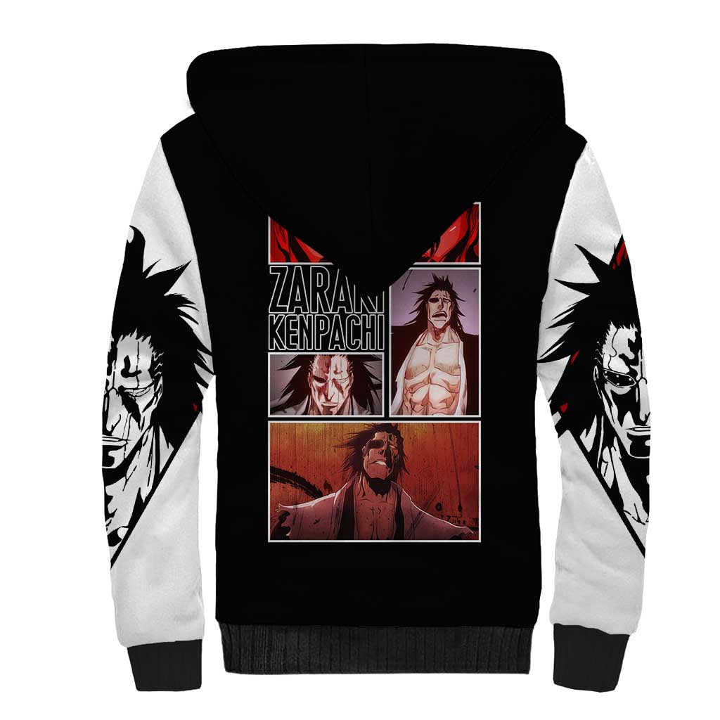 Zaraki Kenpachi TYBWA Bleach Sherpa Hoodie Anime Style