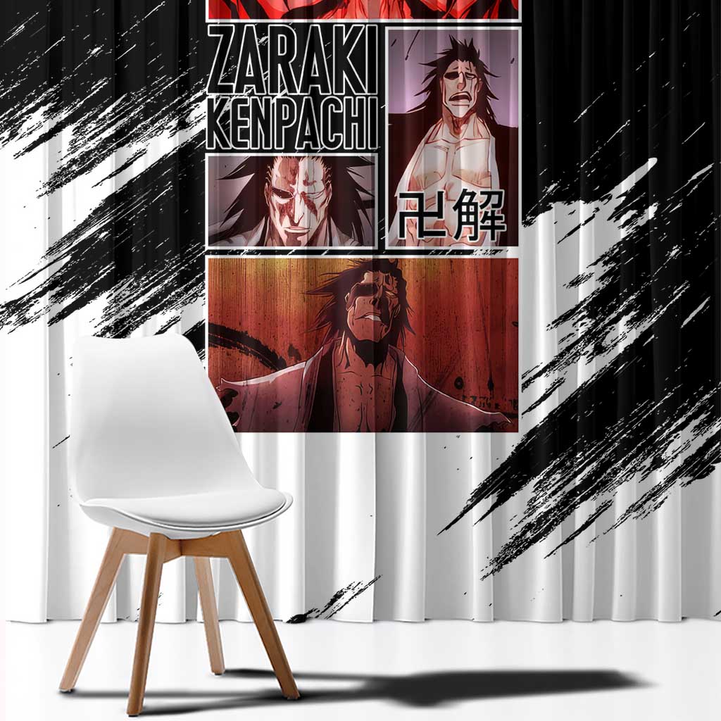 Zaraki Kenpachi TYBWA Bleach Window Curtain Anime Style