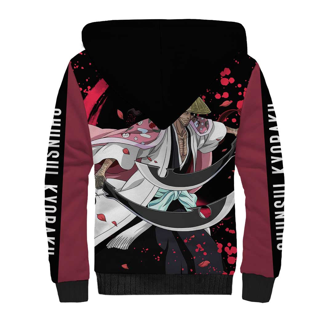 Shunsui Kyoraku - Bleach Sherpa Hoodie Anime Style