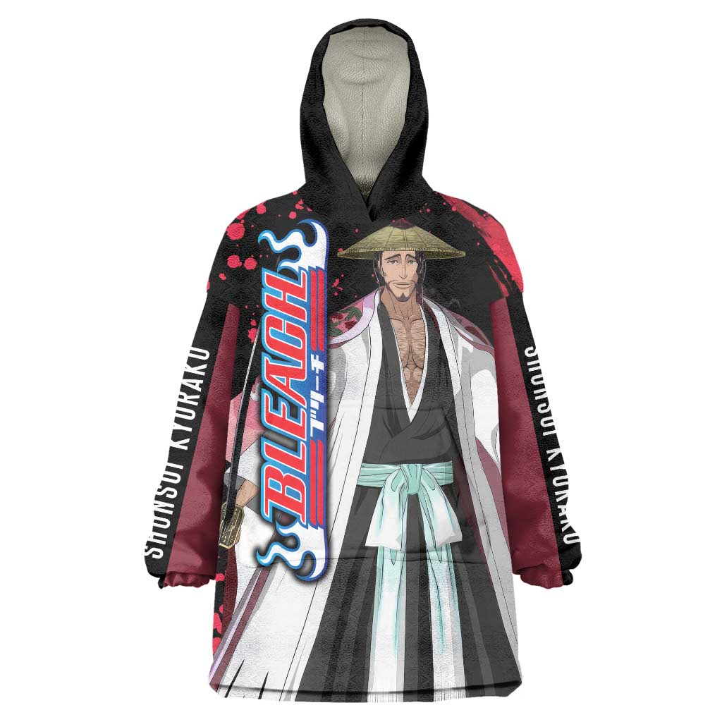 Shunsui Kyoraku - Bleach Wearable Blanket Hoodie Anime Style