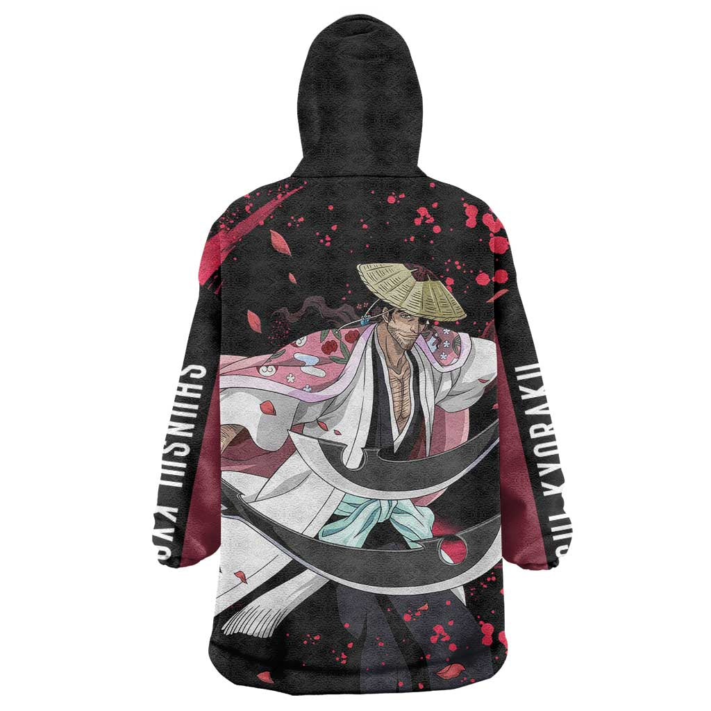 Shunsui Kyoraku - Bleach Wearable Blanket Hoodie Anime Style