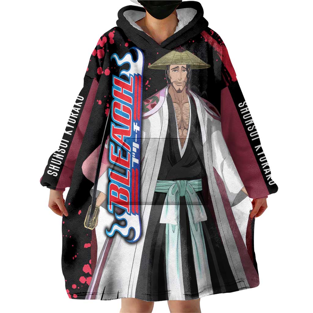 Shunsui Kyoraku - Bleach Wearable Blanket Hoodie Anime Style