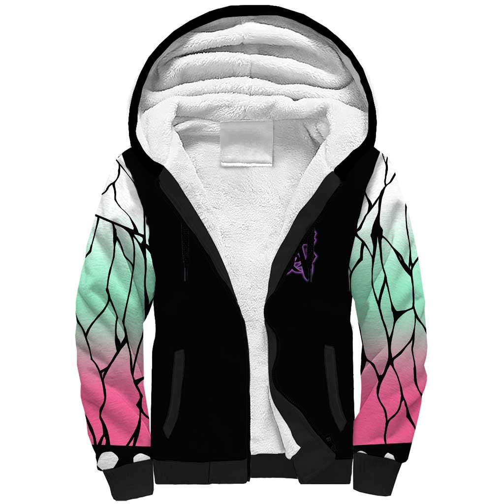 Kocho Shinobu Demon Slayer Sherpa Hoodie Anime Style