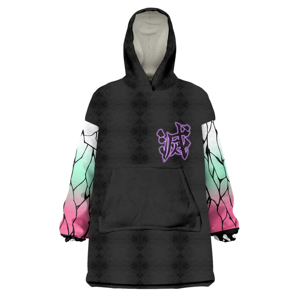 Kocho Shinobu Demon Slayer Wearable Blanket Hoodie Anime Style