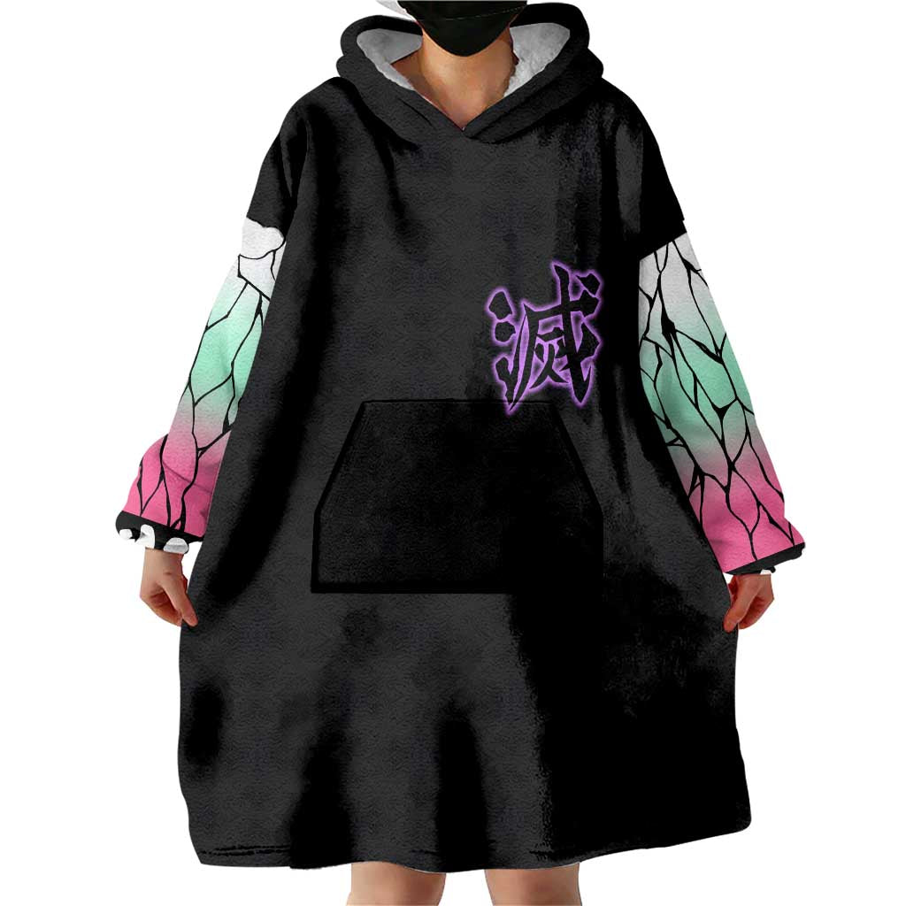 Kocho Shinobu Demon Slayer Wearable Blanket Hoodie Anime Style