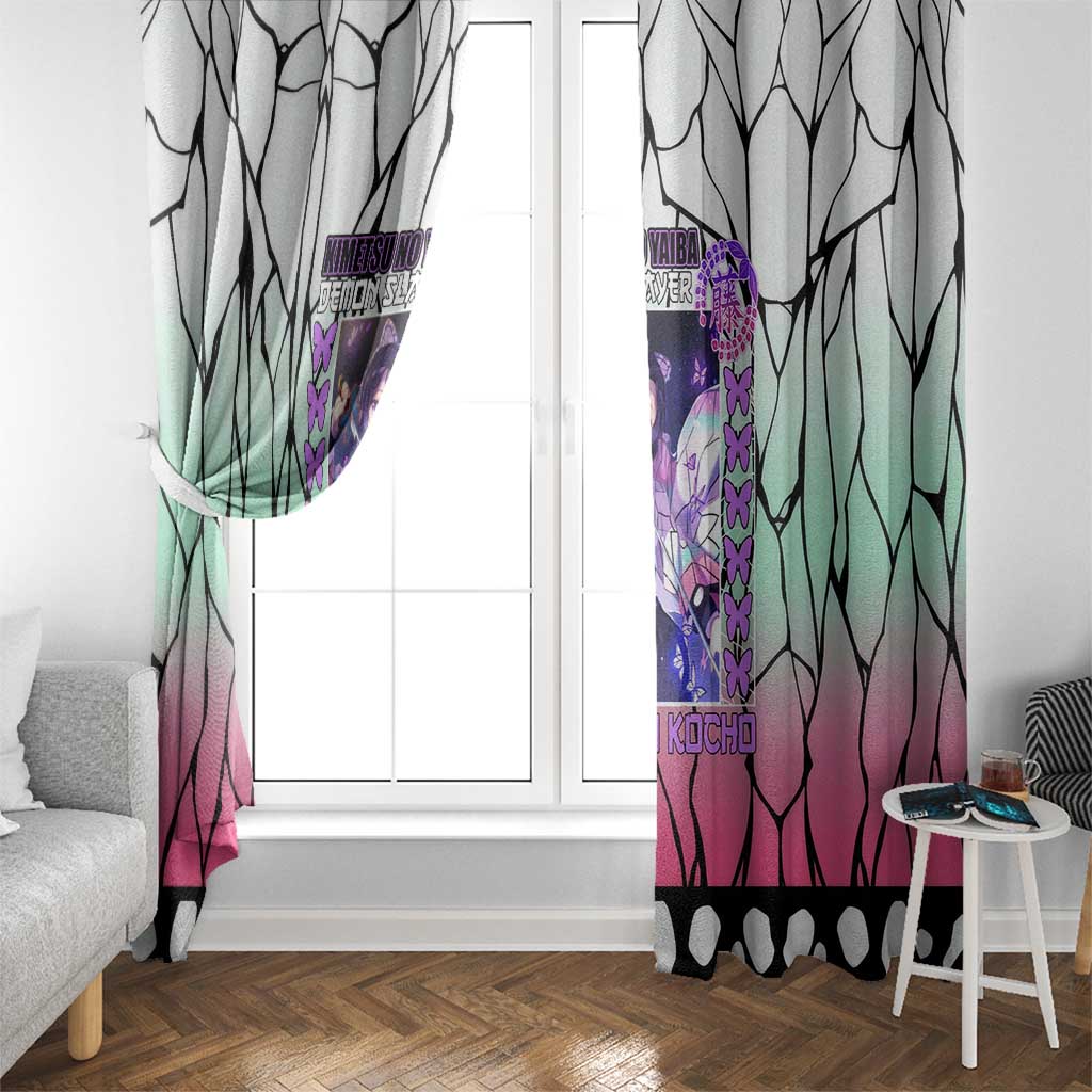 Kocho Shinobu Demon Slayer Window Curtain Anime Style