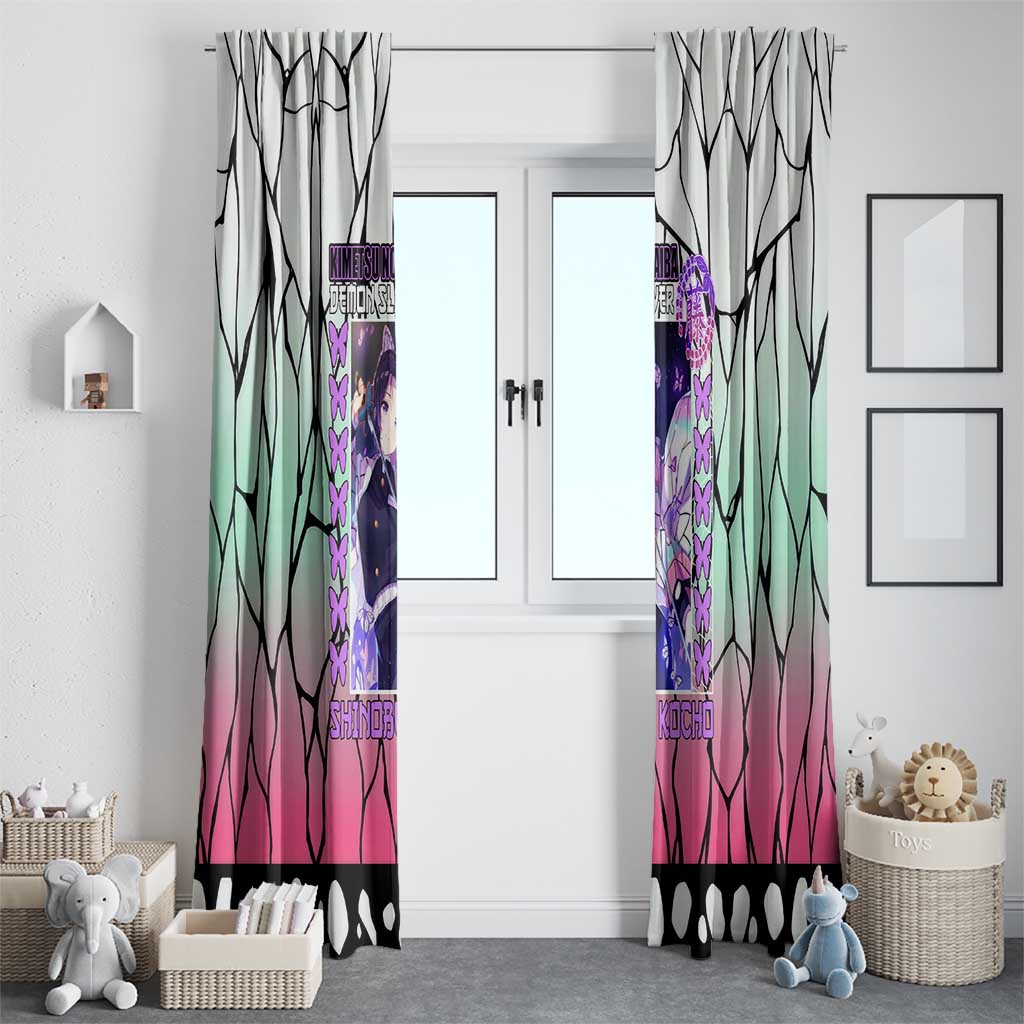Kocho Shinobu Demon Slayer Window Curtain Anime Style