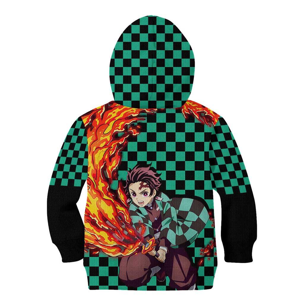 Tanjiro Sun Breathing - Demon Slayer Kid Hoodie Anime Style