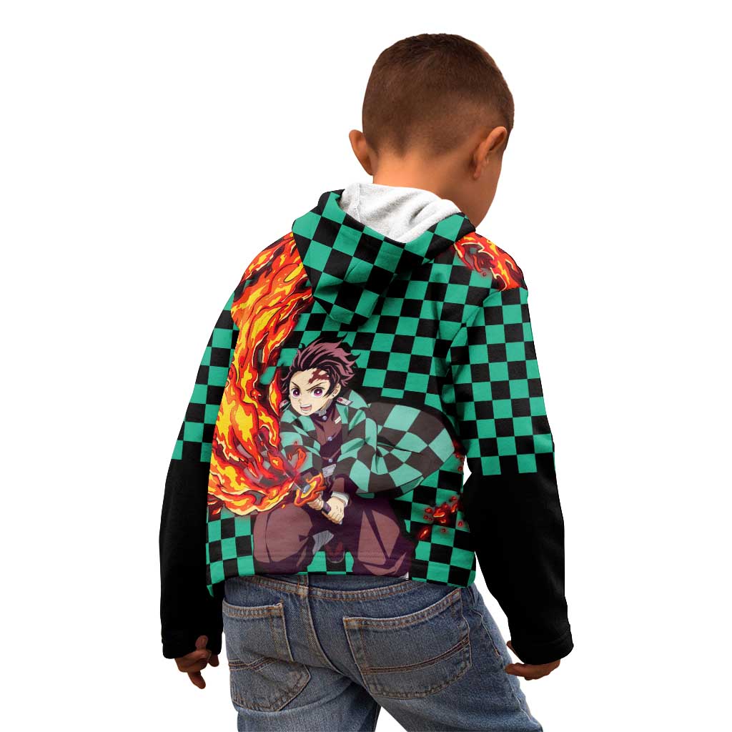 Tanjiro Sun Breathing - Demon Slayer Kid Hoodie Anime Style