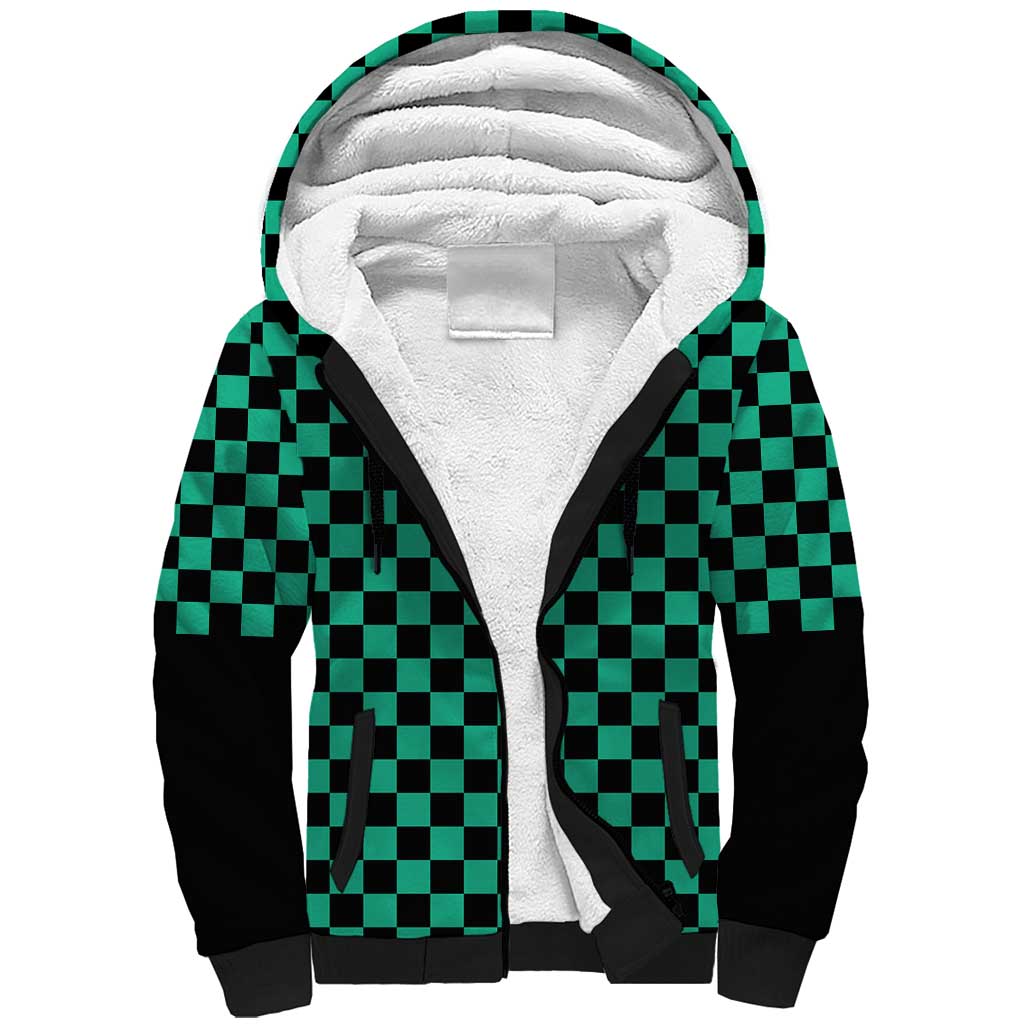 Tanjiro Sun Breathing - Demon Slayer Sherpa Hoodie Anime Style