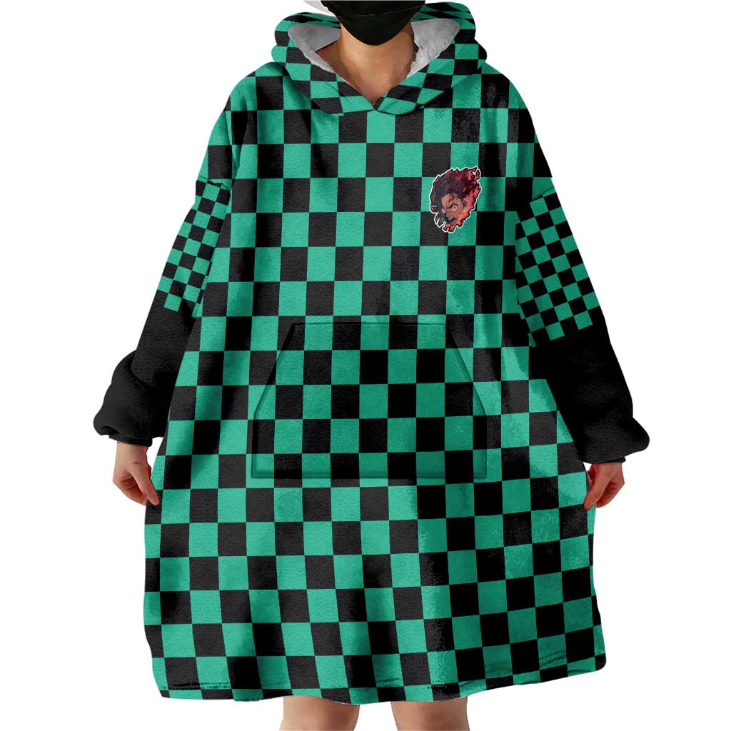 Tanjiro Sun Breathing - Demon Slayer Wearable Blanket Hoodie Anime Style