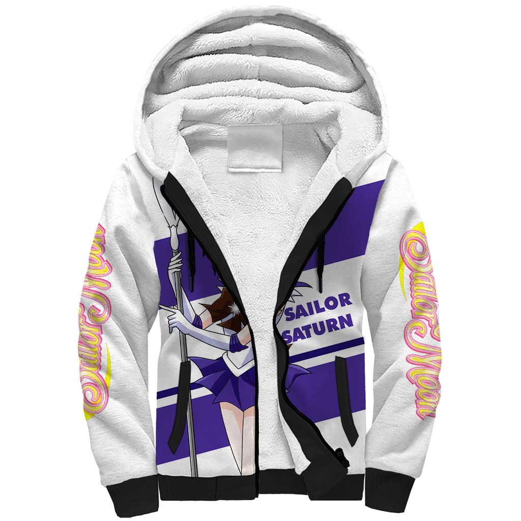 Sailor Saturn - Sailor Moon Sherpa Hoodie Anime Style