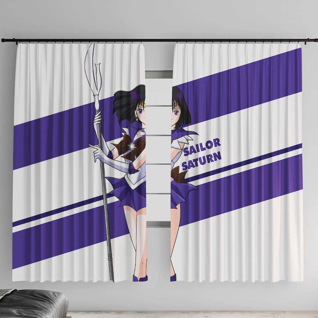 Sailor Saturn - Sailor Moon Window Curtain Anime Style