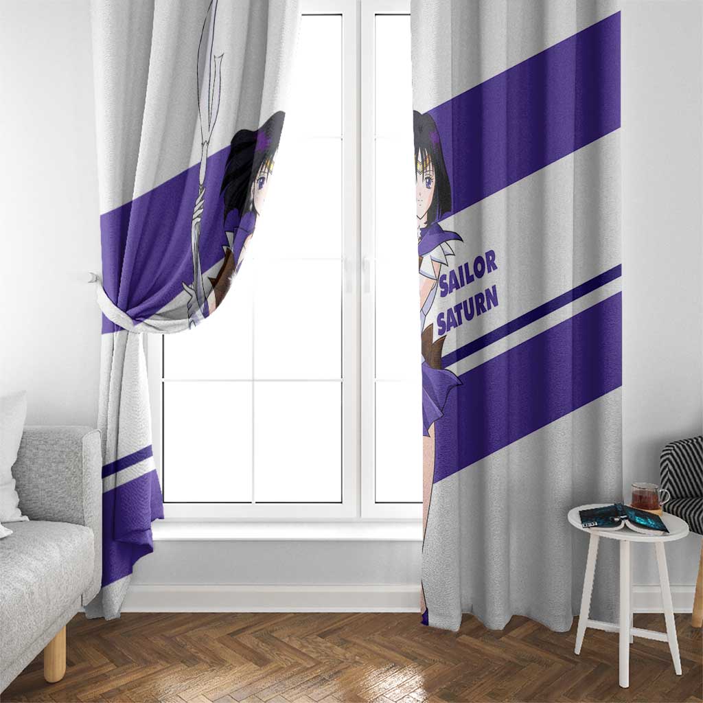 Sailor Saturn - Sailor Moon Window Curtain Anime Style