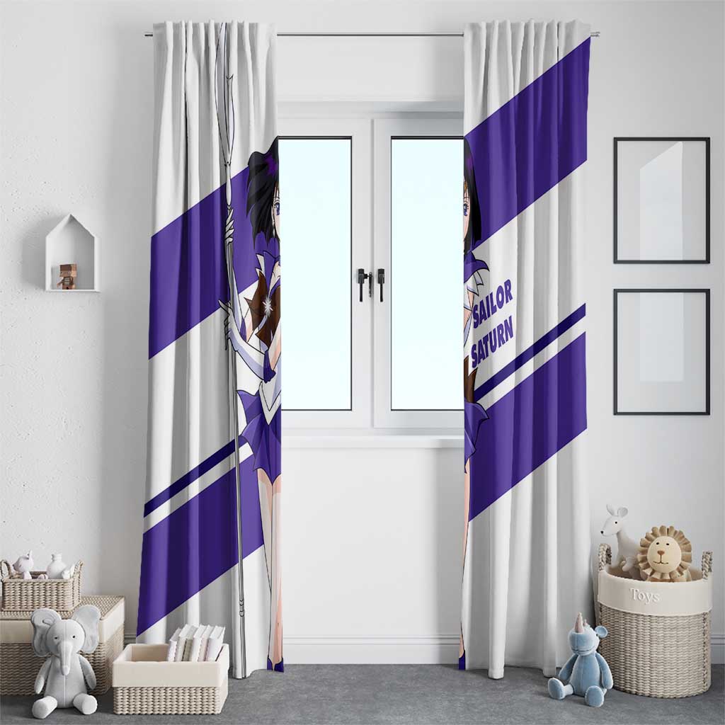 Sailor Saturn - Sailor Moon Window Curtain Anime Style