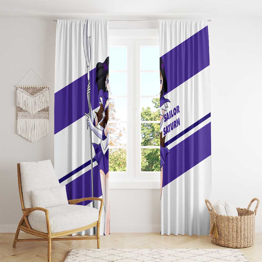 Sailor Saturn - Sailor Moon Window Curtain Anime Style