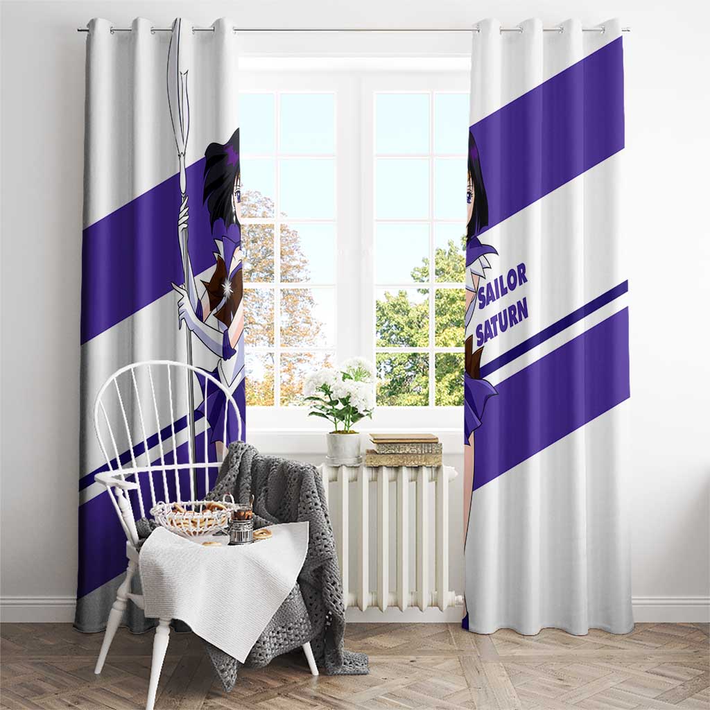 Sailor Saturn - Sailor Moon Window Curtain Anime Style